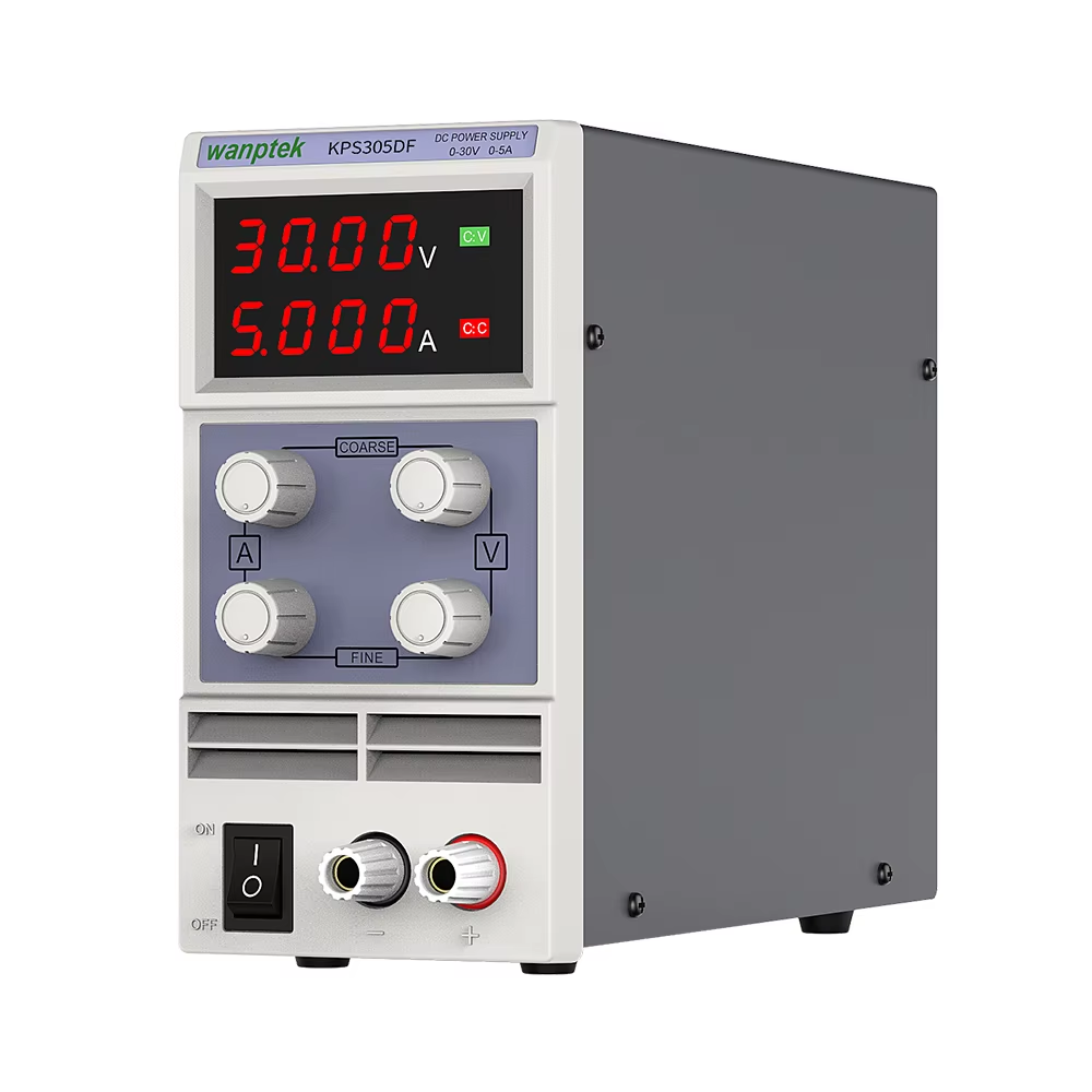 مزود طاقه متغير الفولتيه والامبير / Wanptek KPS305D Precision Variable Adjustable 30V, 5A DC Linear Power Supply Digital Regulated Lab Grade