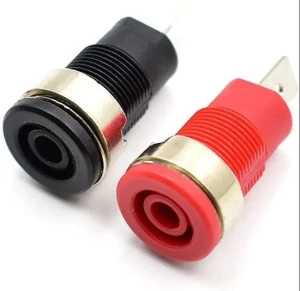 مقبس توصيل 4 مم تركيب لوحة / panel mount flat 4MM BANANA SOCKET