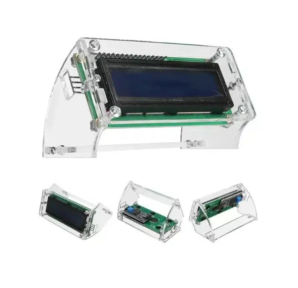 صندوق حماية أكريليك لشاشة LCD1602 (بدون الشاشة) / LCD1602 Acrylic Case (Without LCD)