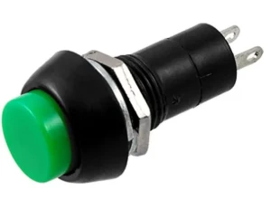 مفتاح ضغط قبة اخضر دائري الشكل 12 مم (تشغيل - إيقاف) / ROUNDED ROUNDED GREEN COLOR LATCH PUSH BUTTON SWITCH (ON-OFF)12MM
