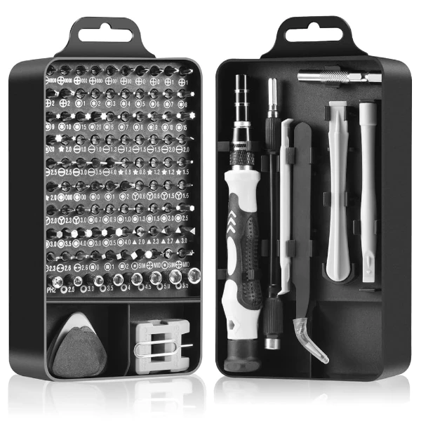 طقم مفكات احترافي / Screwdriver Kit 115 in 1 – Precision Repair Set