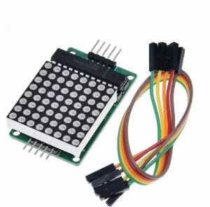 وحدة عرض مصفوفة  / Red LED Dot Matrix Display Module (MAX7219)
