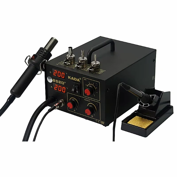 محطه لحام وهواء / KADA 852D+ Series 2 in 1 Hot Air Rework Station with Soldering Iron