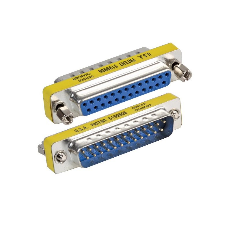 محول موصل 25 دبوس أنثى إلى ذكر / Gender Changer Female to Male DB-25