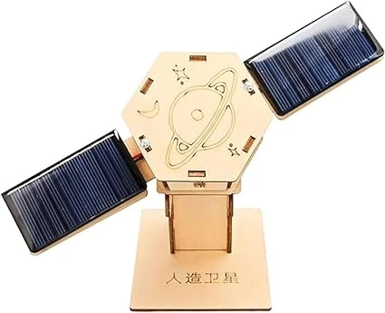 نموذج قمر صناعي شمسي / Solar Satellite Model Satellite 3D Construction Assembly Toy For School Project Creative