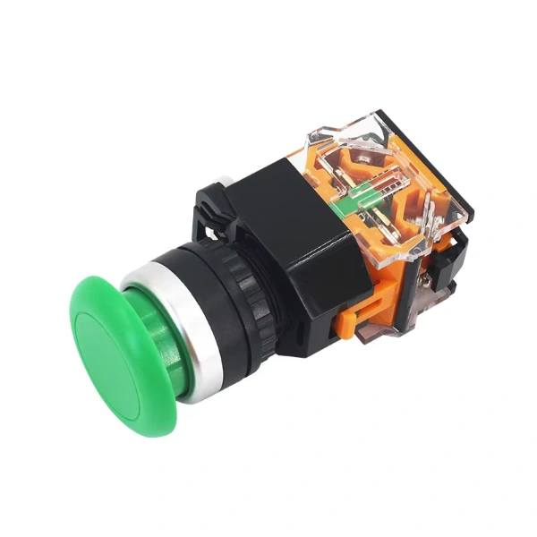 زر ضاغط لحظي أخضر LA38 (22 مم) / LA38-11M Green Momentary Push Button (22mm)