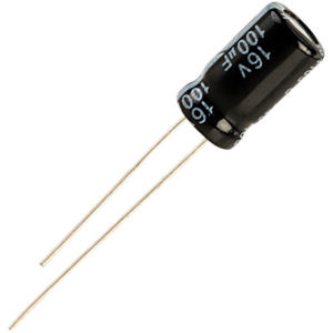 مكثف كيميائي / Chemical Capacitor 100UF-16V